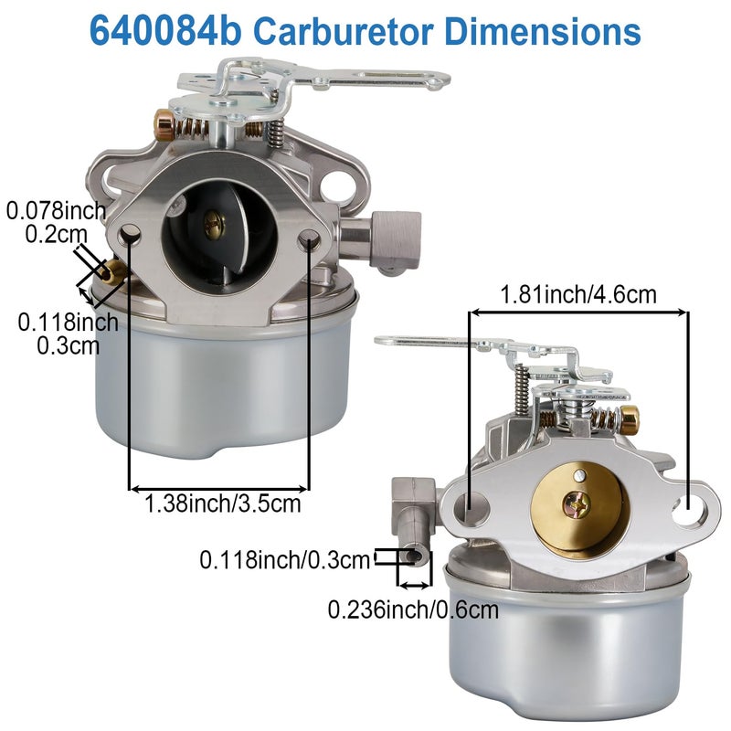 HOOAI 640084B Carburetor Compatible with Tecumseh 5HP MTD 632107A 632107 640084 640084A TORO 521 Snow Blower HSSK40 HSSK50 HS50 LH195SA 632107 640084 640105 640299 632107A 4&5 HP Engines - Image 2